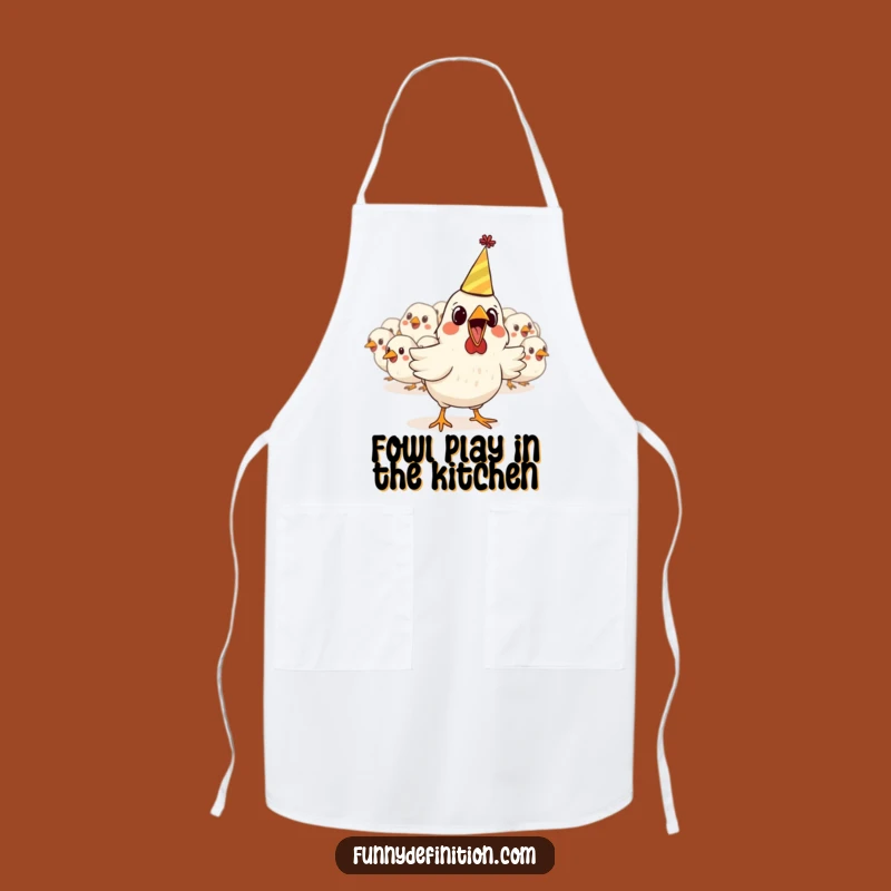 Funny Chicken Party Apron: Cook with Comical Flair Gift
