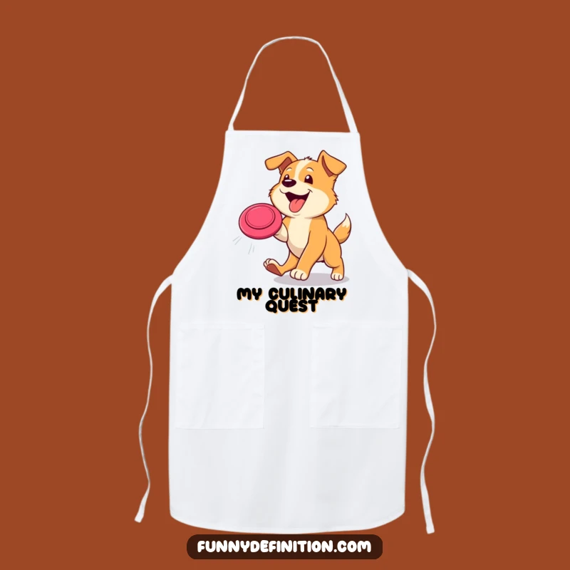 Funny Dog Frisbee Trainer Apron - Hilarious Pet Owner Gift