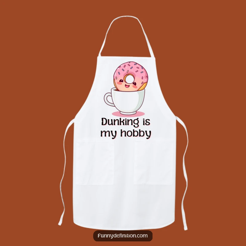 Funny Giggling Donut Apron: Cook Up Smiles and Delicious Treats