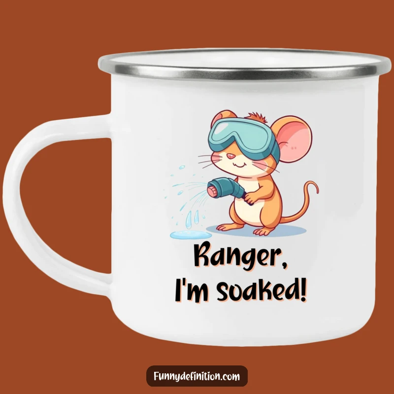 Funny Mouse Goggle Camping Mug - Durable & Hilarious Outdoor Water Gift