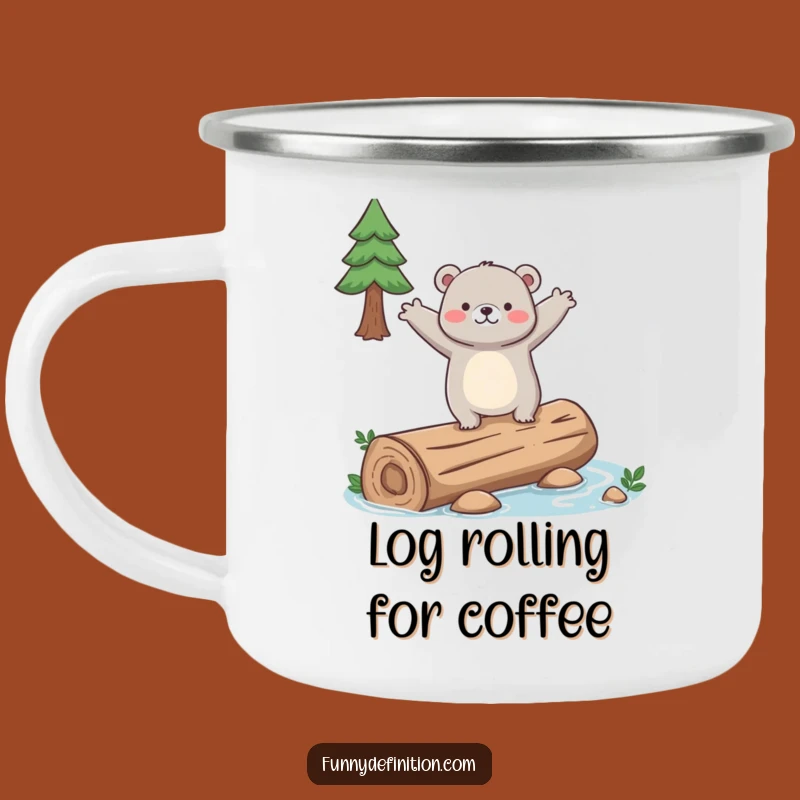 Funny Clumsy Bear Camping Mug - Sip with Hilarious Balance