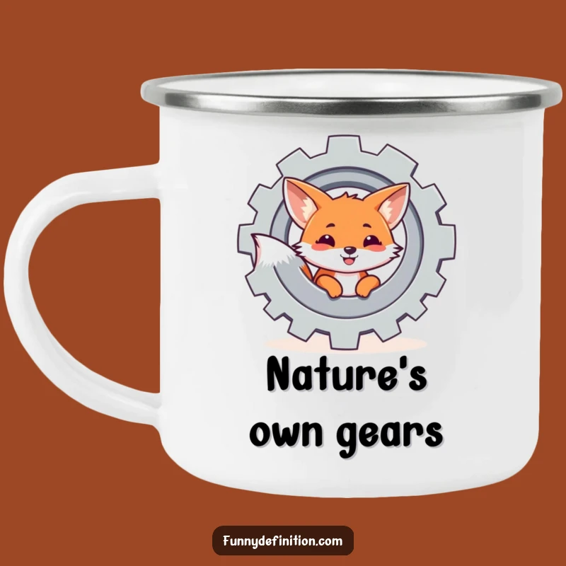 Funny Fox Gear Camping Mug - Durable & Clever Outdoor Gift
