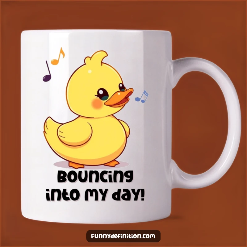 Funny Rubber Duck Bobbing Mug - Music Lover's Gift