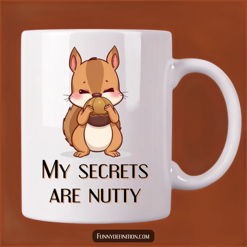 Funny Nervous Squirrel Mug - Hilarious Hoarder Gift for Nut Lovers