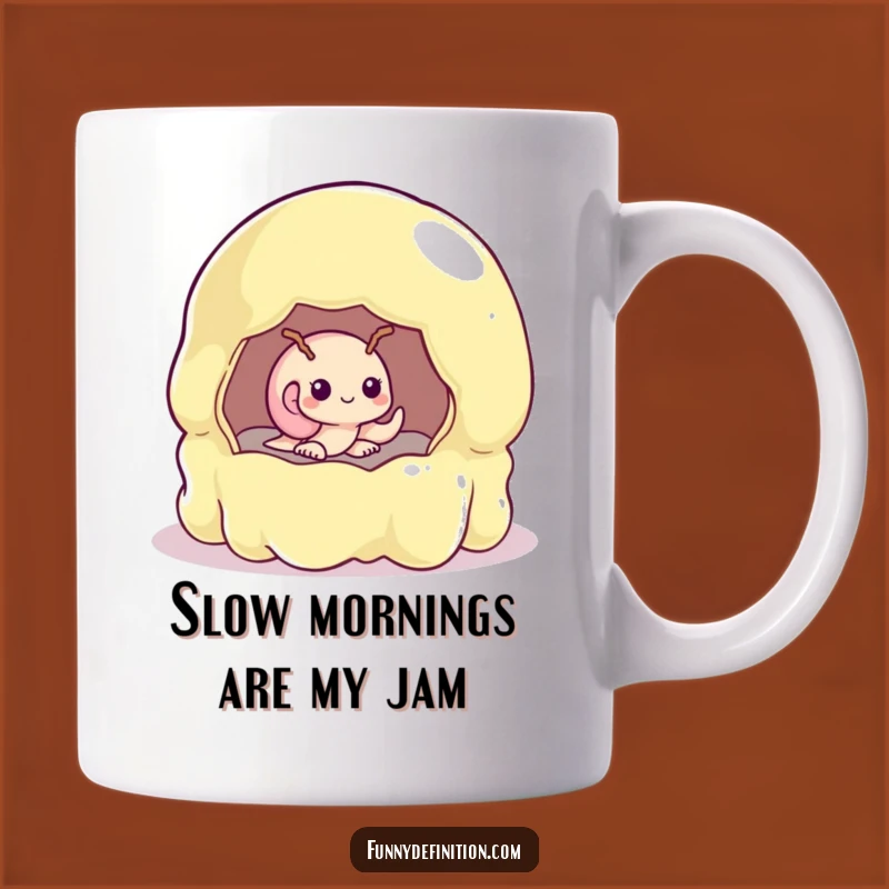 Funny Shy Snail Jelly Mold Mug - A Hilarious Gift for Slow-Paced Friends