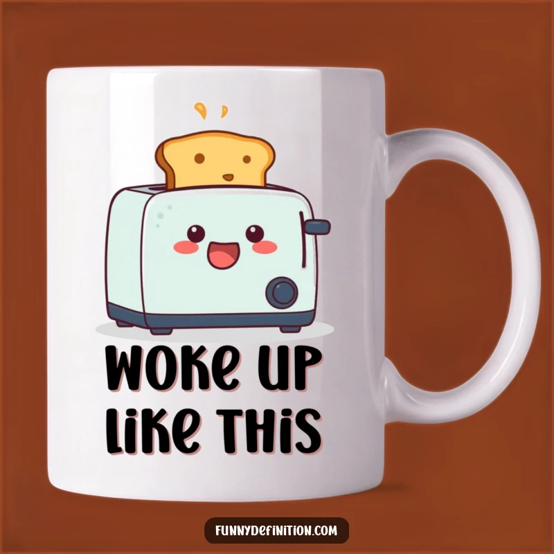 Funny Startled Toast Mug - Hilarious Breakfast Surprise Gift for Foodies