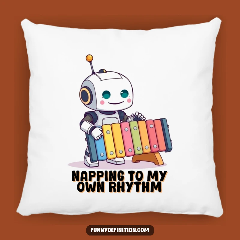 Comfy Funny Robot Xylophone Pillow: Snuggle Up with Musical Merriment, Adorable Funny Gift