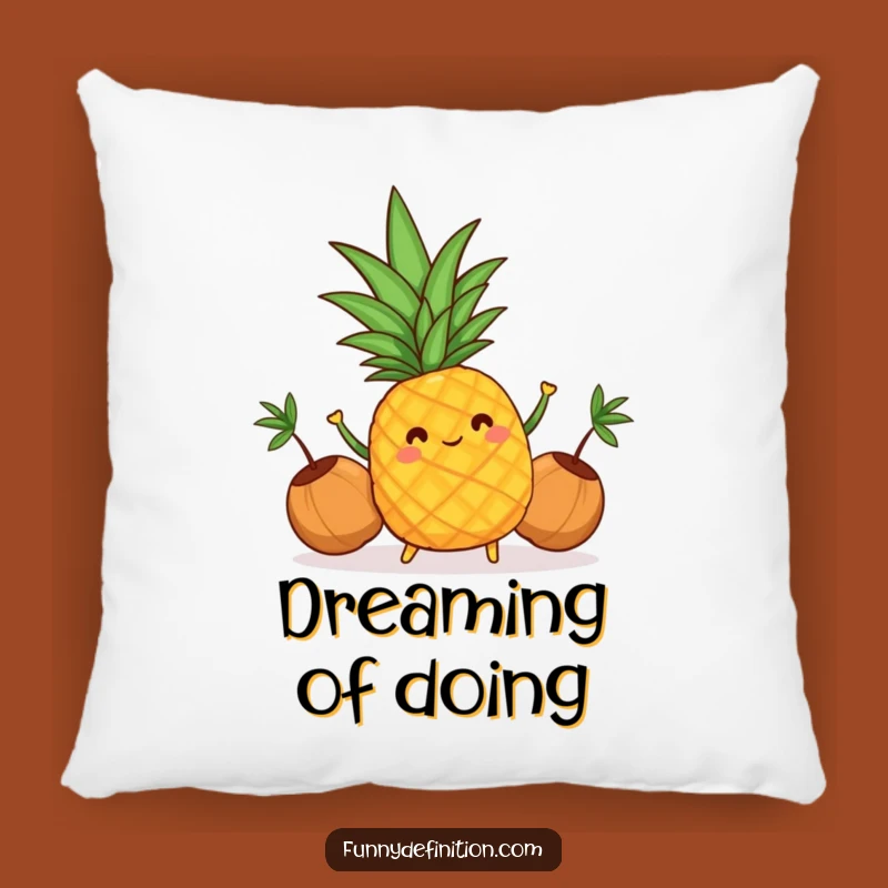 Funny Pineapple Juggling Pillow: Cozy Comfort with Tropical Humor