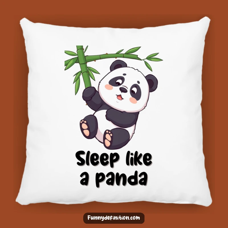 Funny Panda Acrobat Pillow: Comfy Comfort with Upside-Down Fun