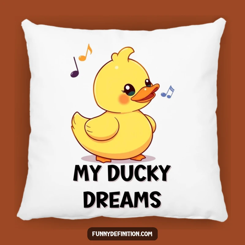 Funny Rubber Duck Bobbing Pillow - Cozy Bath Time Comfort