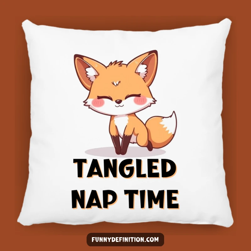 Funny Fox Tail Pillow - Cozy & Hilarious Clumsy Decor Gift