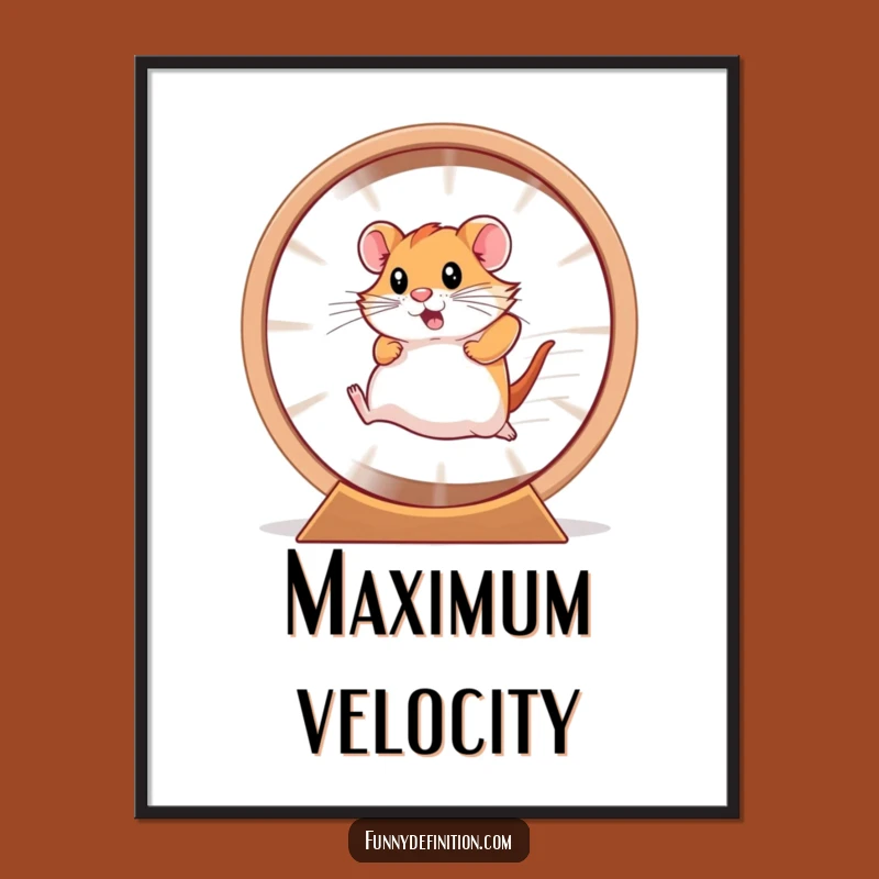 Funny Hamster Wheel Digital Art - Instant Energetic Decor