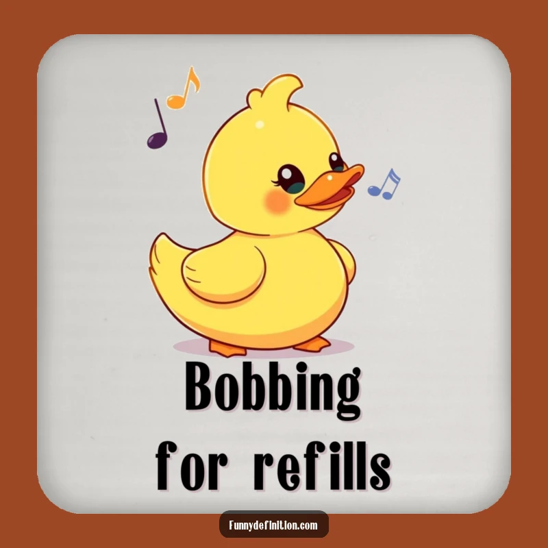 Funny Rubber Duck Bobbing Coasters - Protect Surfaces with Rhythm