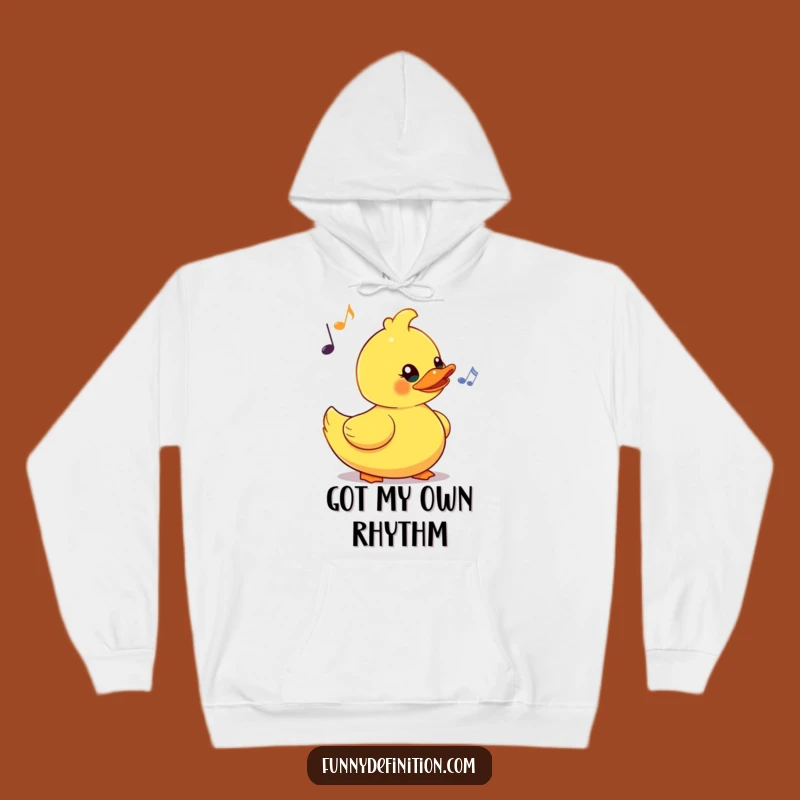 Funny Rubber Duck Bobbing Hoodie - Cozy Bath Time Vibes