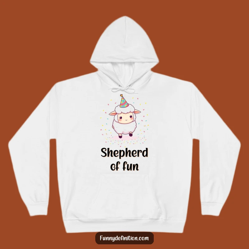Funny Sheep Herding Confetti Hoodie: Cozy and Humorous Party Wear Gift