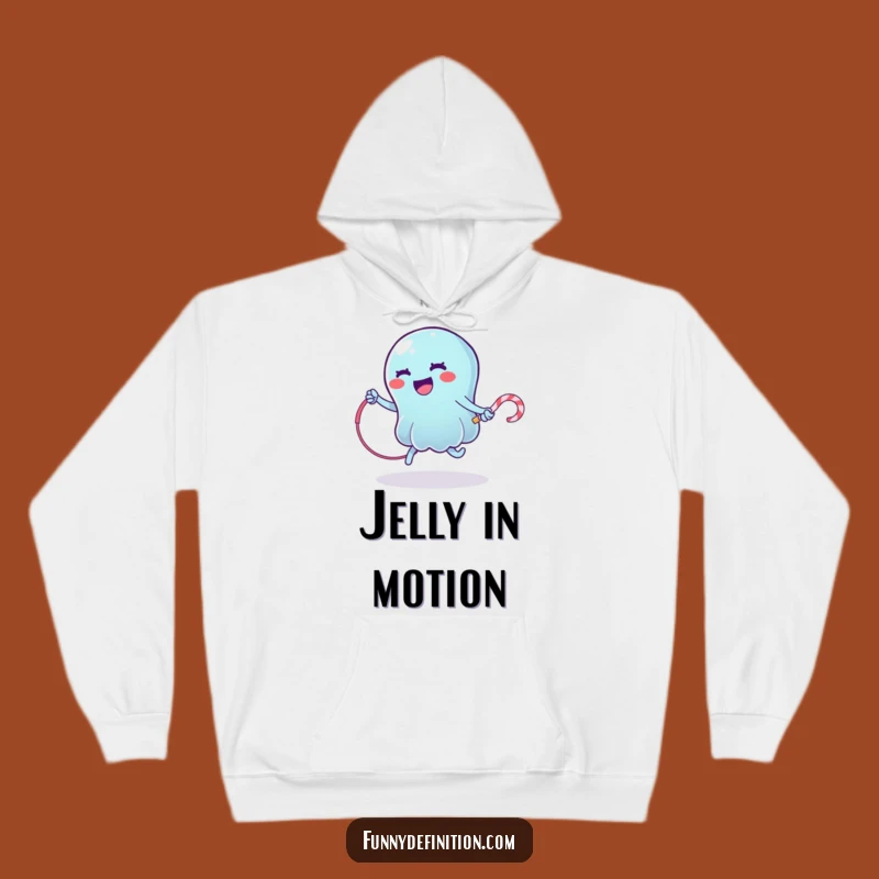 Cozy Jelly Jump Rope Hoodie - Snuggle Up with Sweet Humor!