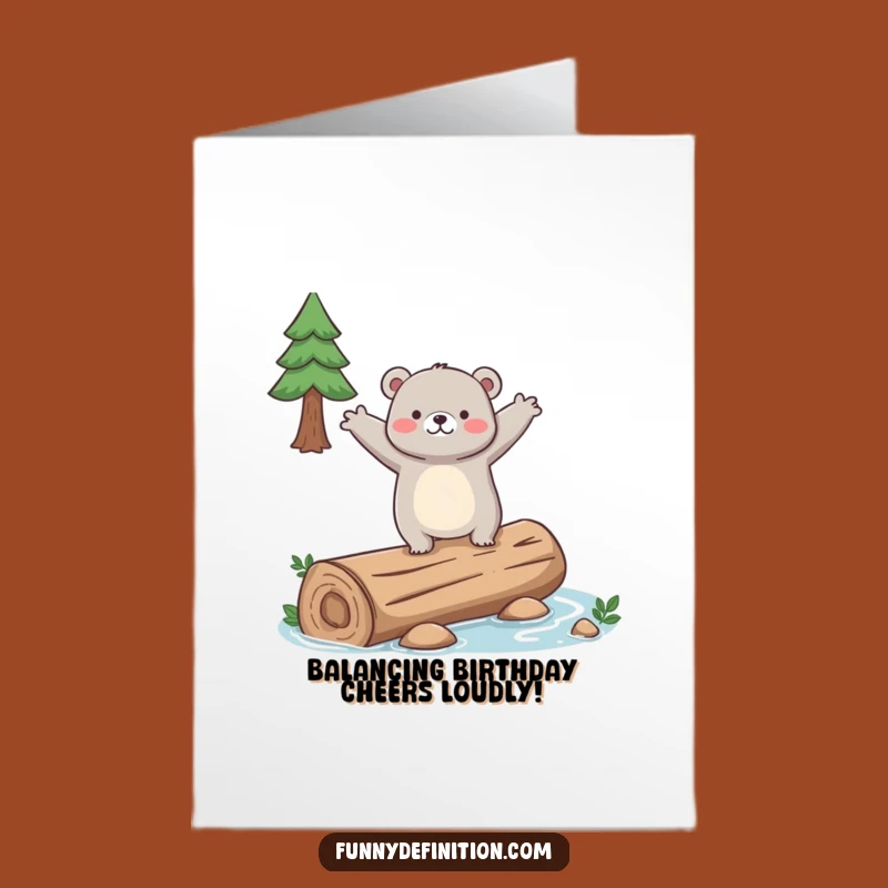 Free Printable Clumsy Bear Birthday Card: Hilarious Downloadable Gift for a Wild Celebration!