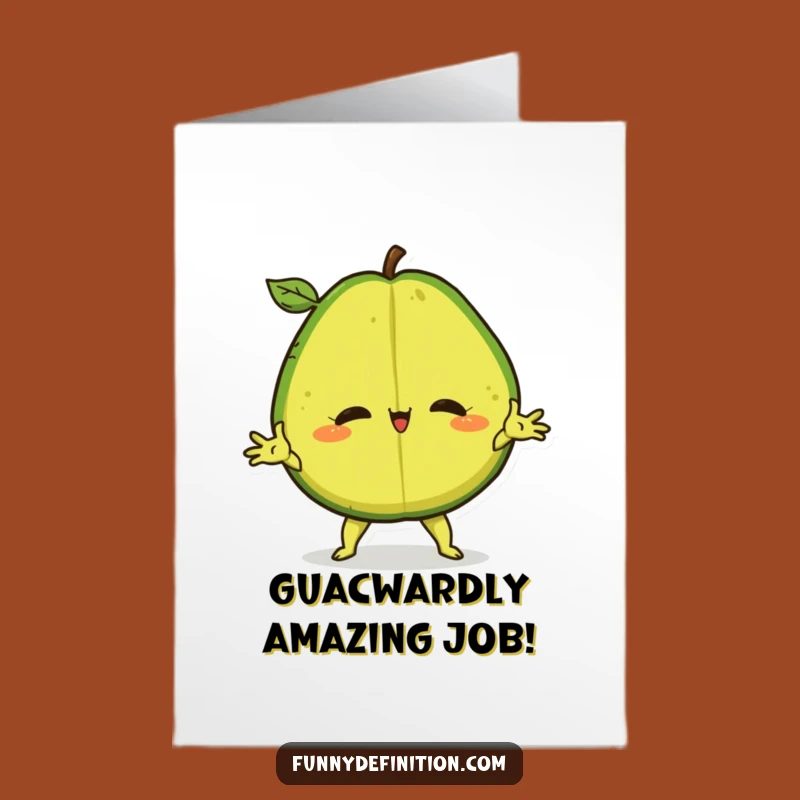 Free Printable Congrats Card: Avocado Split - Celebrate with a Laugh, Downloadable Gift