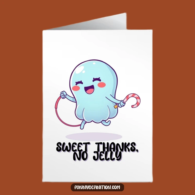 Free Printable Thank You Card: Jelly's Jump, Your Funny Downloadable Gift!