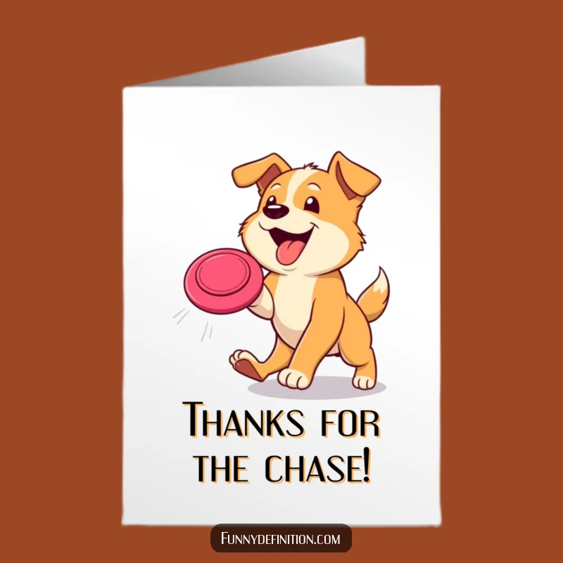 Free Printable Thank You Card: Dog's Playful Gratitude Downloadable