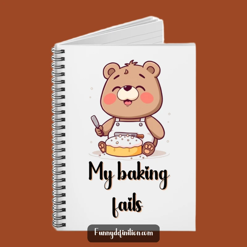 Funny Bear Baking Notebook: Jot Down Your Delicious (and Messy) Recipes