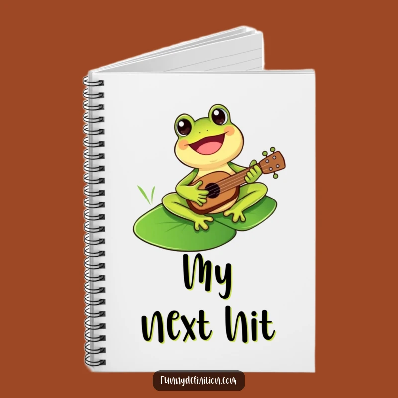 Funny Frog Ukulele Notebook - Compose Your Thoughts Hilariously