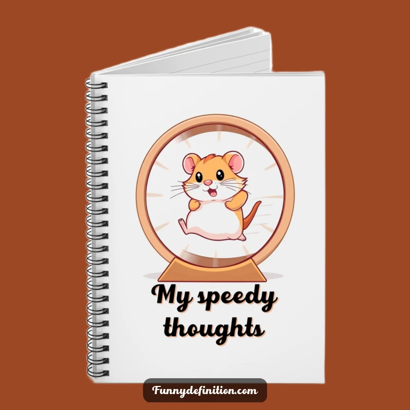 Funny Hamster Wheel Notebook - Jot Down Your Fastest Ideas
