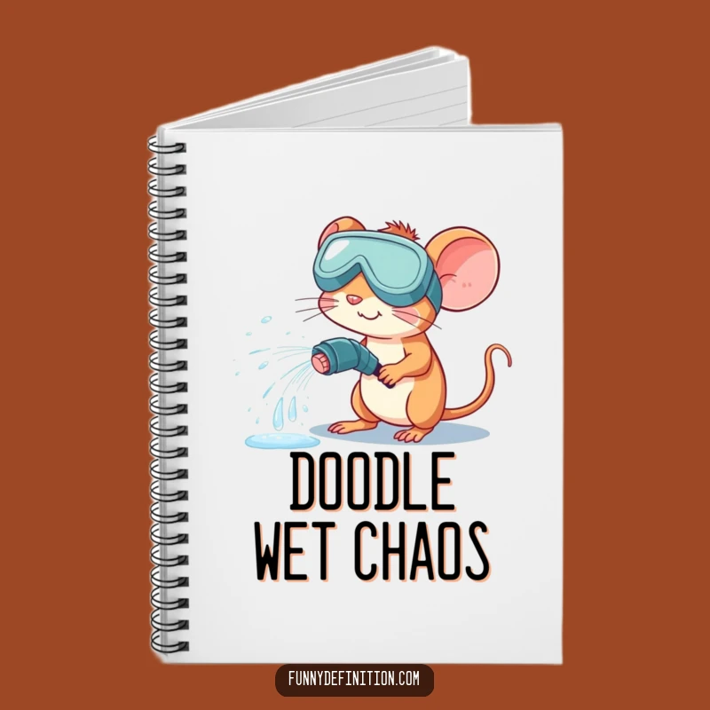 Funny Mouse Hose Notebook - Hilarious Journal for Watery Ideas Gift