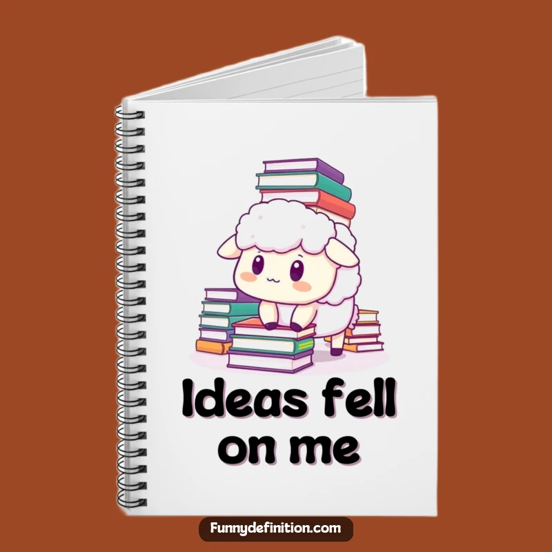 Funny Sheep Book Lover Notebook - Hilarious Journal & Gift Idea