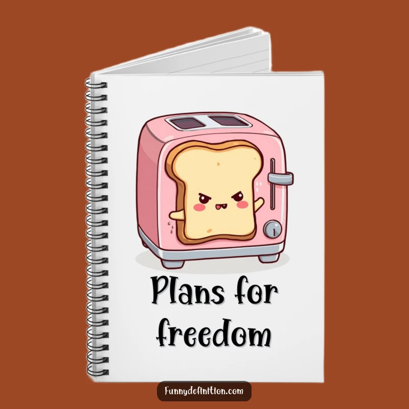 Funny Toast Escape Notebook - Jot Down Ideas with a Laugh!