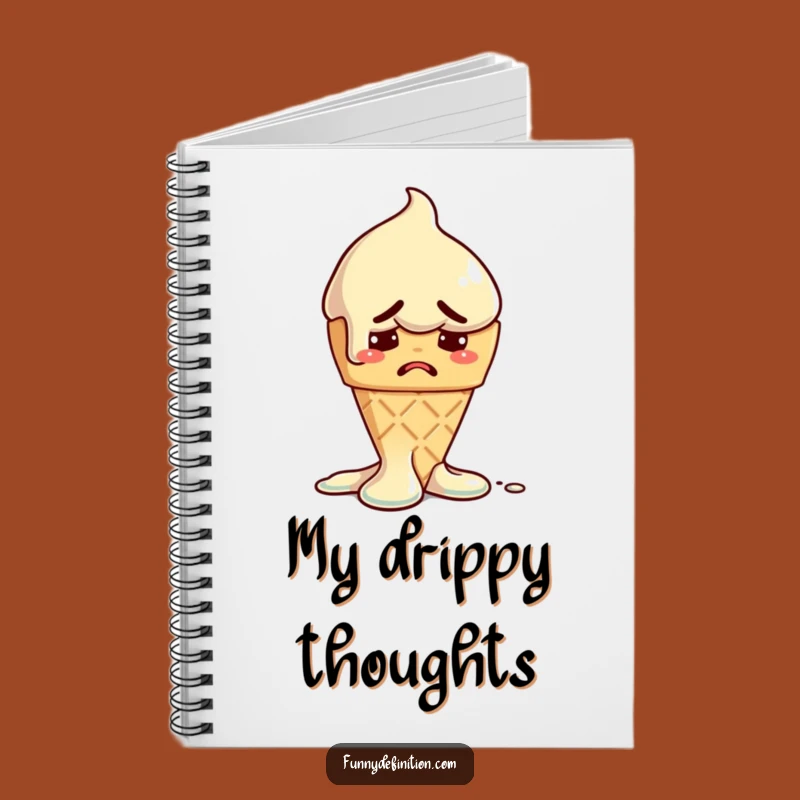 Funny Melting Ice Cream Notebook - Hilarious Journal for Sweet Ideas
