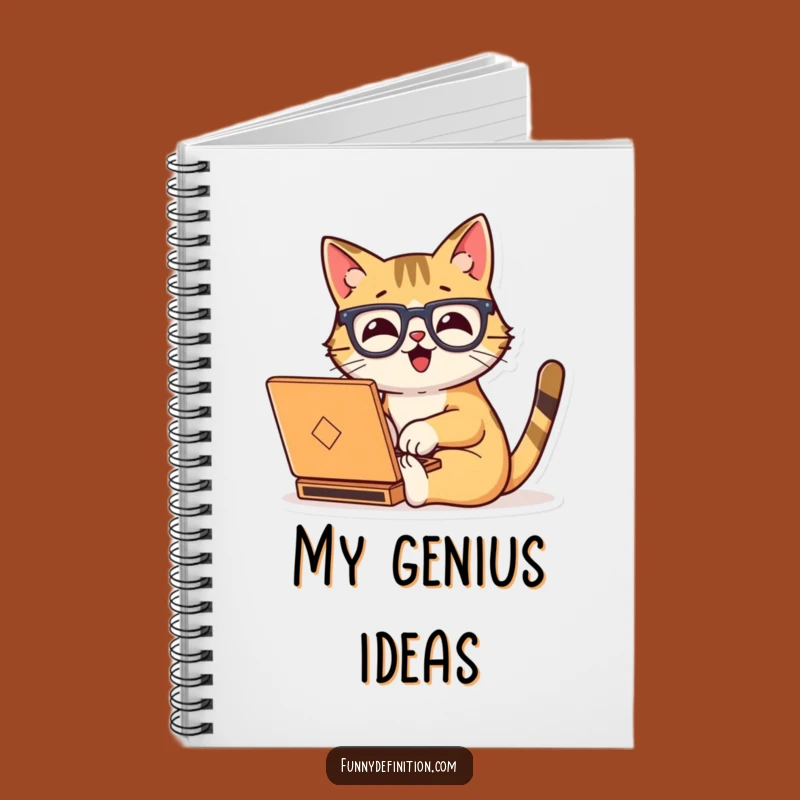 Funny Cat Typing Notebook: Jot Down Your Brilliant Ideas