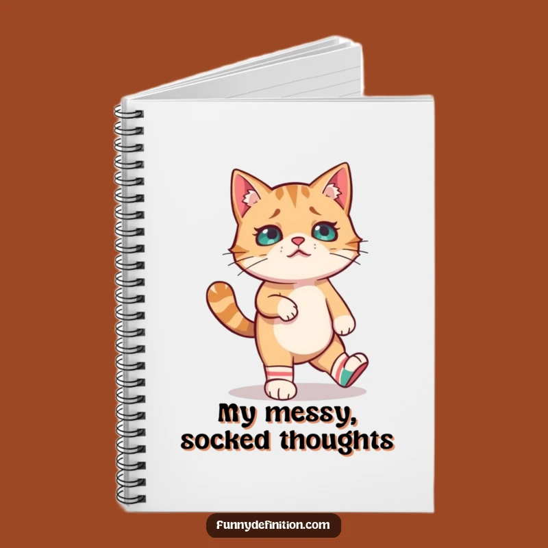 Funny Cat Socks Notebook: Jot Down Ideas with Feline Flair Gift