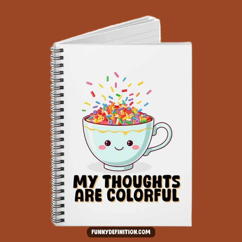 Funny Sprinkle Teacup Notebook: Jot Down Ideas with this Cheerful, Colorful Journal