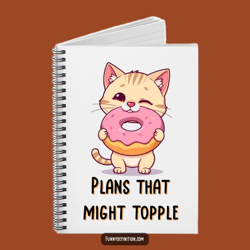 Funny Cat Donut Notebook: Jot Down Notes with Sweet Balance, Great Funny Gift
