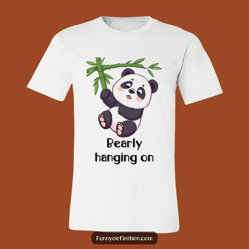 Funny Panda Acrobat T-Shirt: Wear Your Determination with Humor