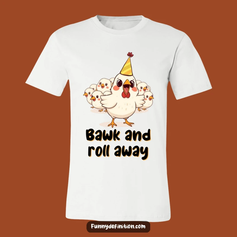 Funny Chicken Party Tee: Escape the Flock with Hilarious Style Gift