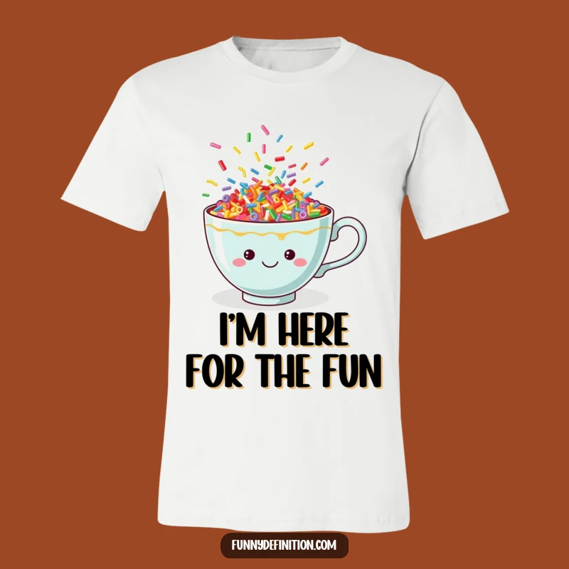 Funny Sprinkle Teacup T-Shirt: Wearable Joyful Art for a Cheerful and Fun Outfit